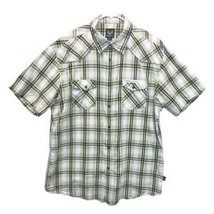 Bone Collector Men Pearl Snap Western Short Sleeve Shirt Size XXL Country‎